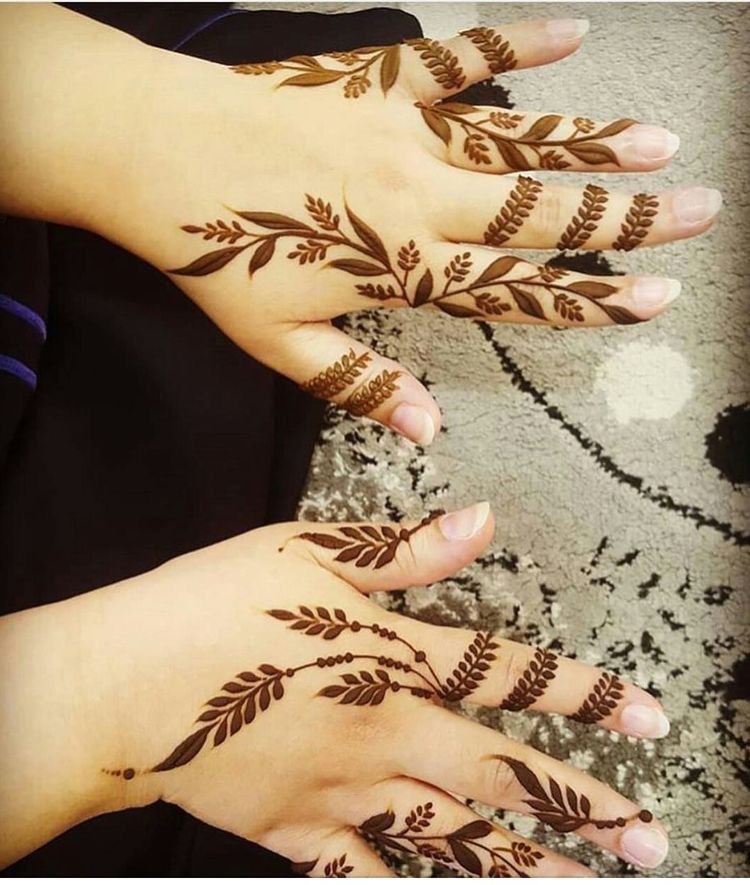Amazing fancy mehndi design
