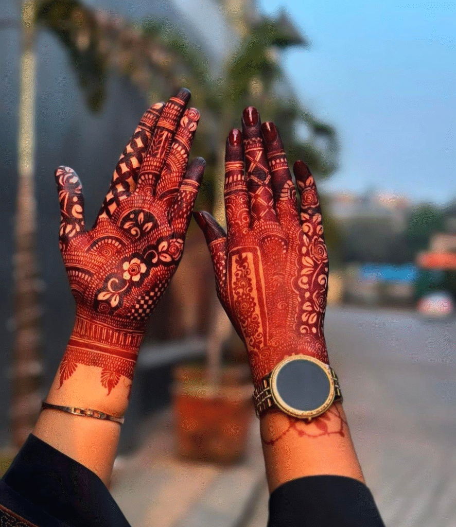 FULL BHRWAN MEHNDI DESIGN SAME