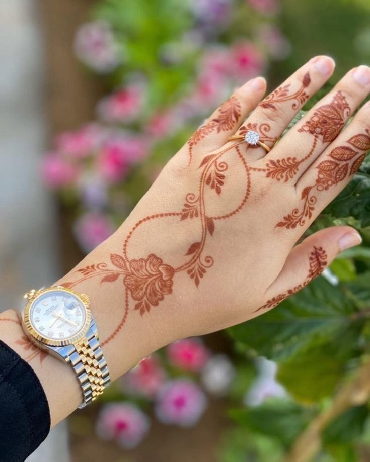 Jhumka fancy mehndi design