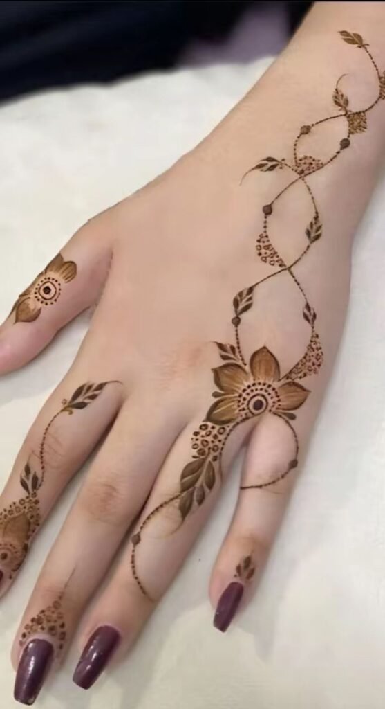 Karwa Chauth fancy mehndi design