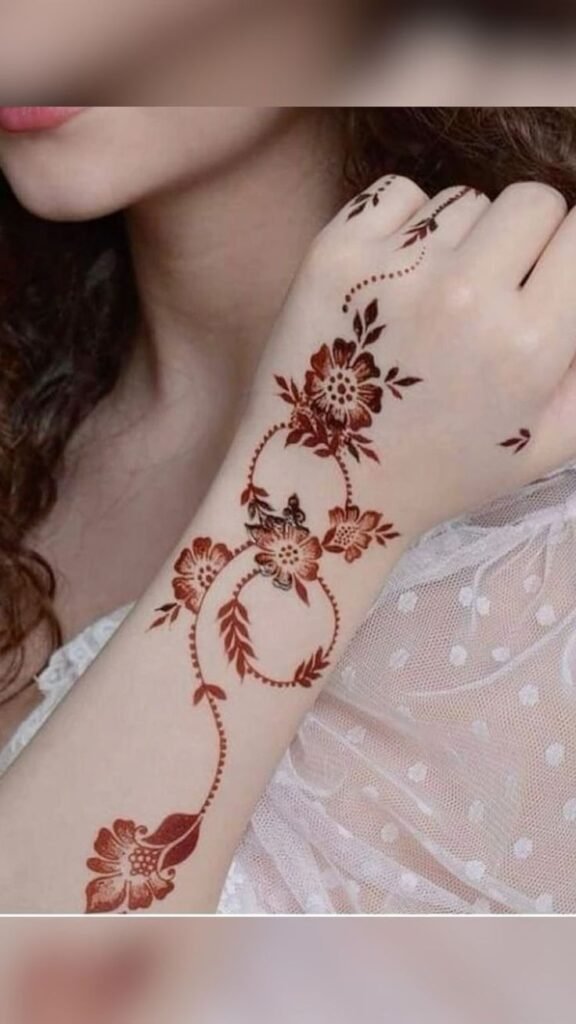 Latest fancy mehndi design