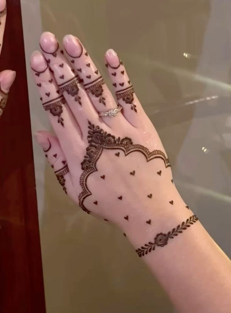 aesthetic palm mehndi
