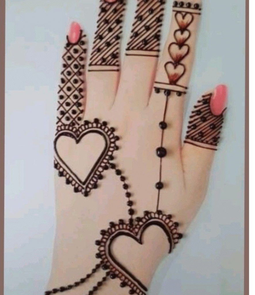 arm back heart design