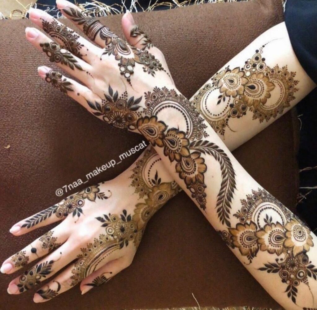 bangle-ceremony-mehndi-design-simple