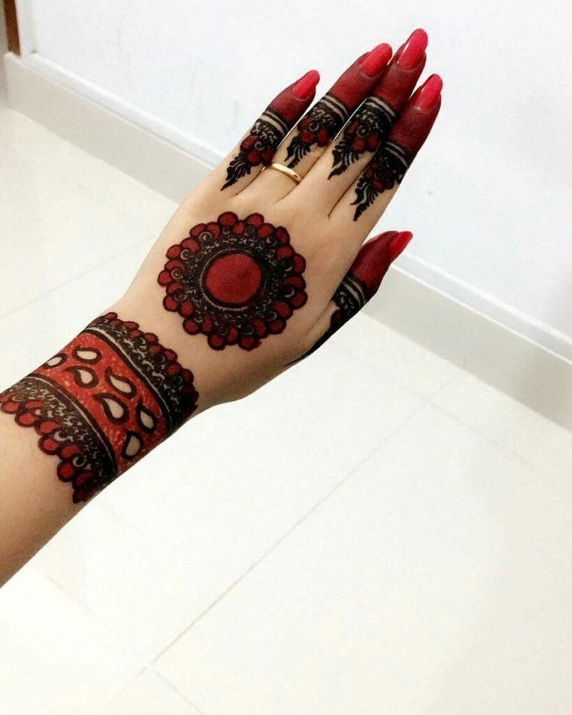 bharwa mehndi design aesthetic