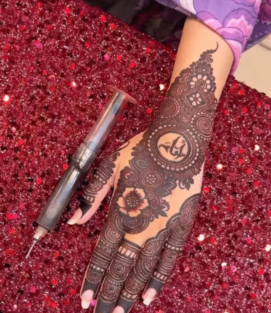 bharwa mehndi design arabic