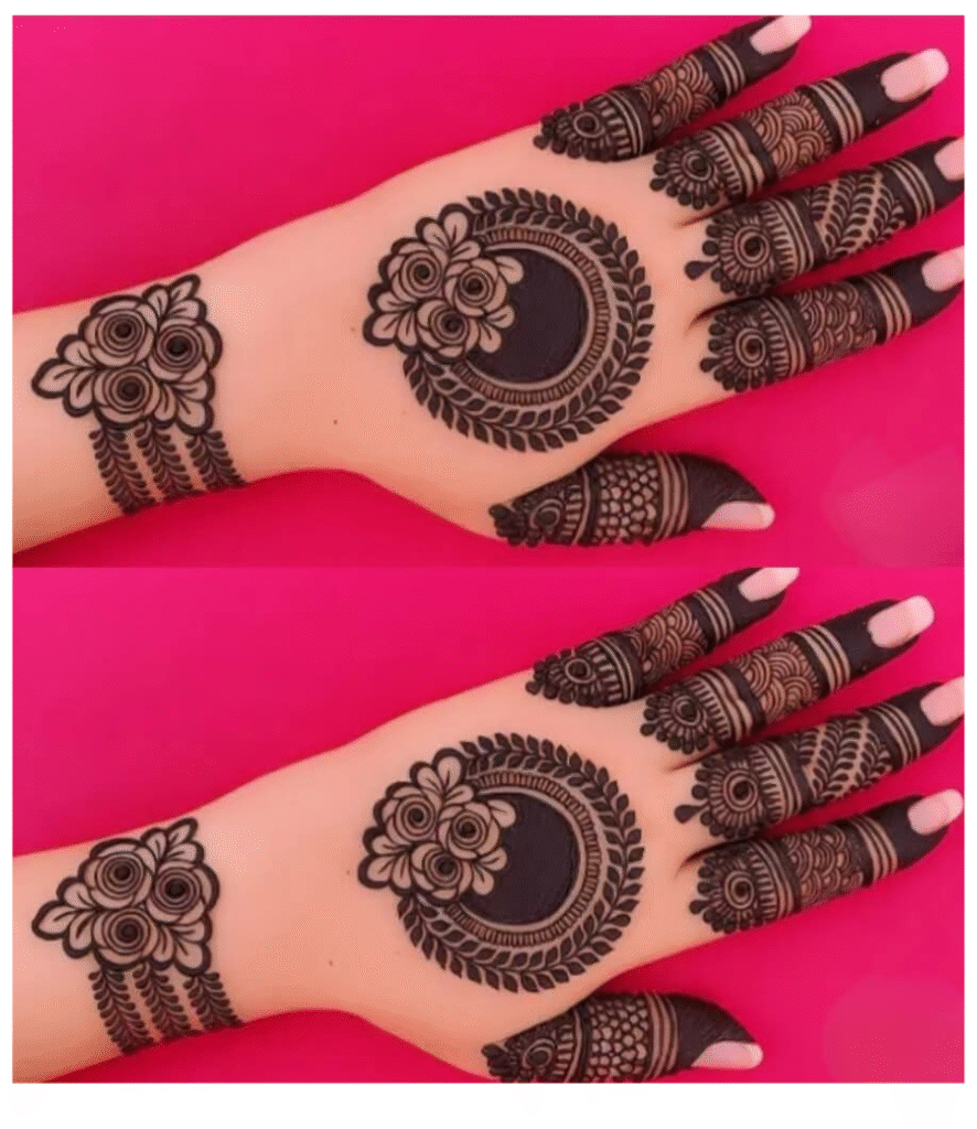bhrwan mehndi design cute