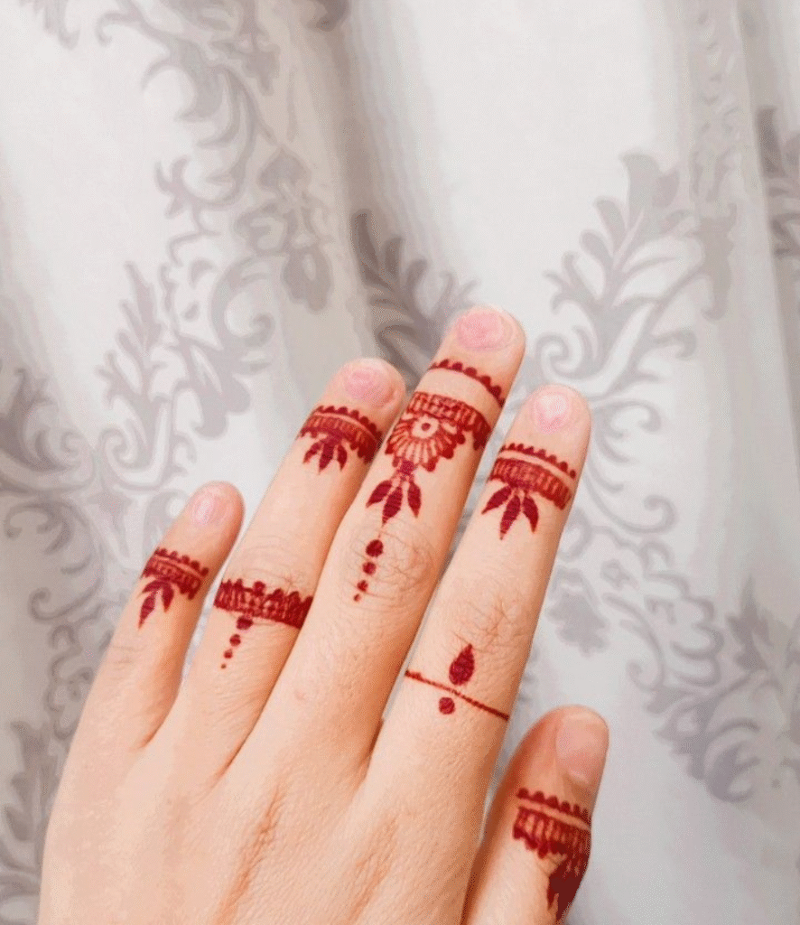 bial short mehndi design