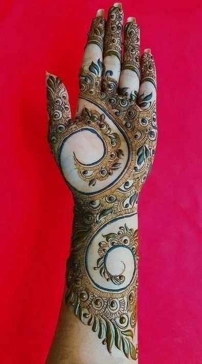 easy dubai mehndi design