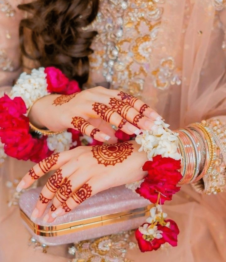 engagement mehndi design finger rings