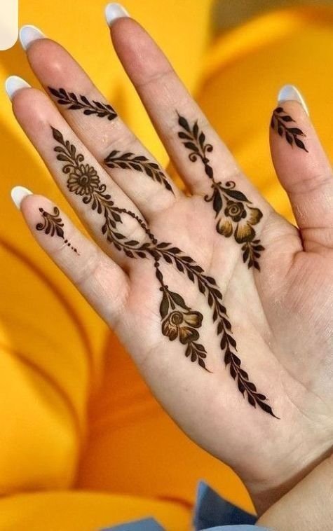 lattest simple palm mehndi