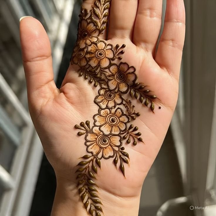 left-hand-mehndi-design-circle