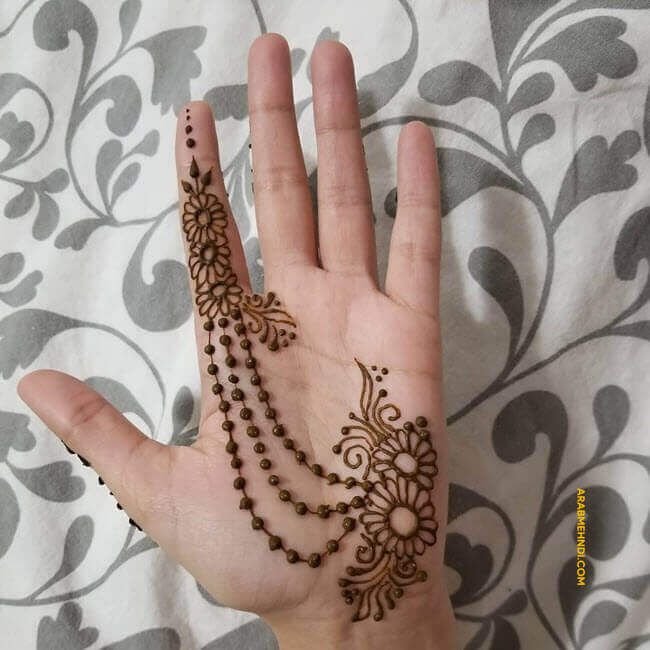left-hand-mehndi-design-simple