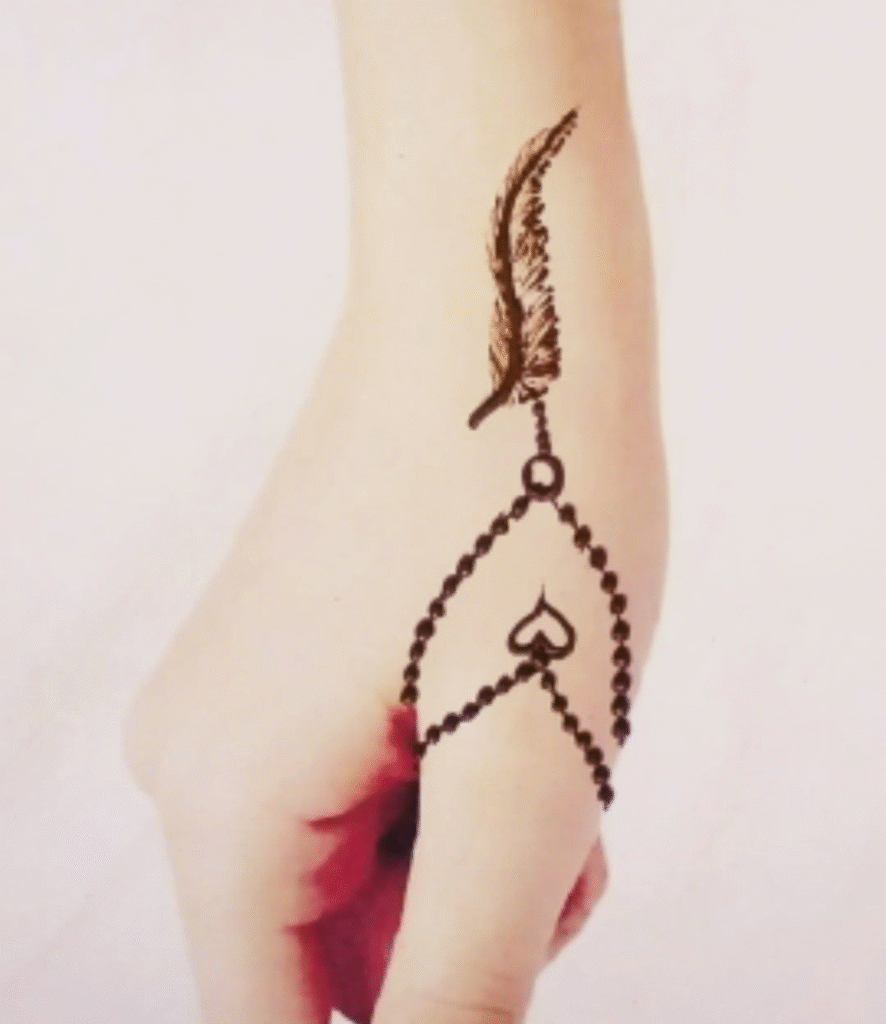 nice thumb mehndi design