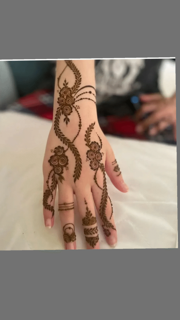 pretiest bel mehndi design