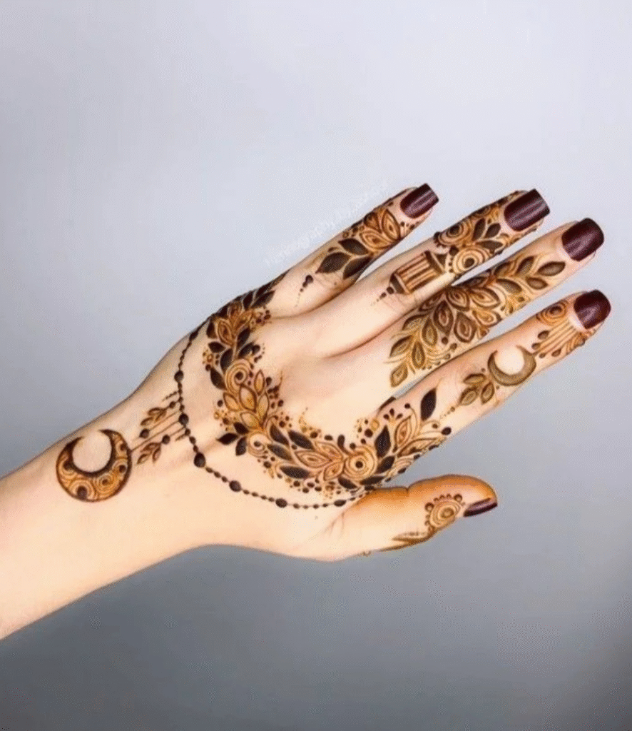 short mehndi design and easy