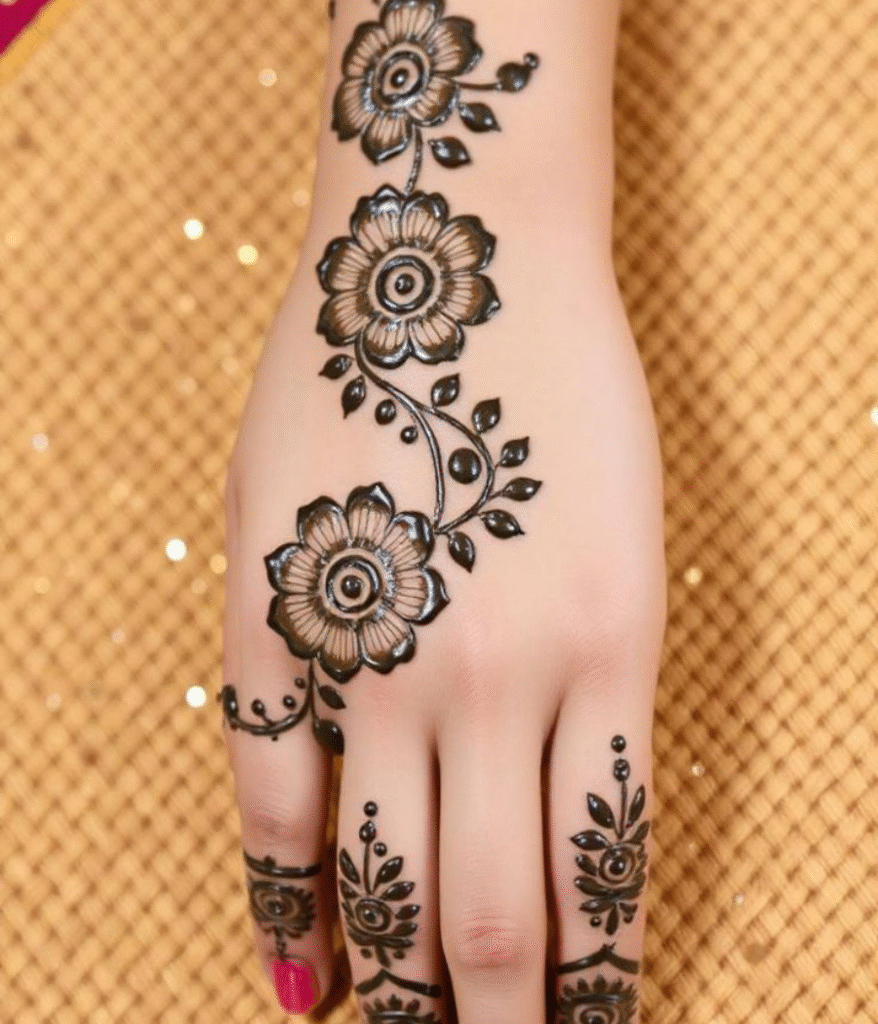 simple dubai mehndi design