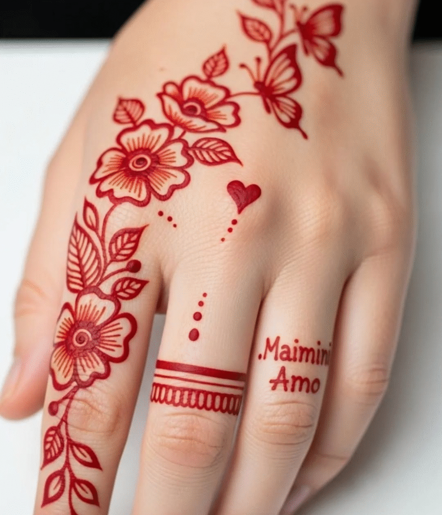 BACK HAND MEHNDI DESIGN