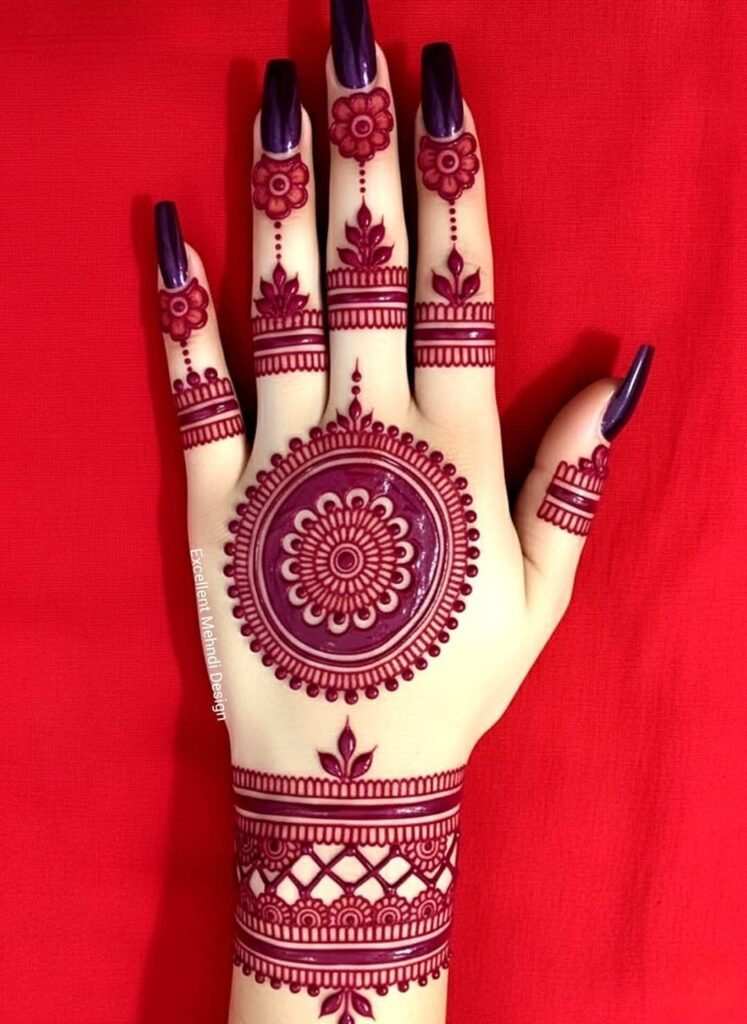 SWEET TICKY MEHNDI DESIGN