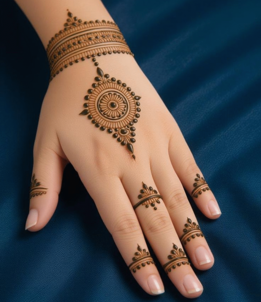 aesthetic modern mehndi