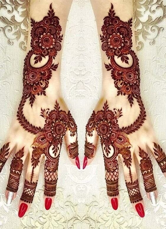 arabic mehndi bridal designs
