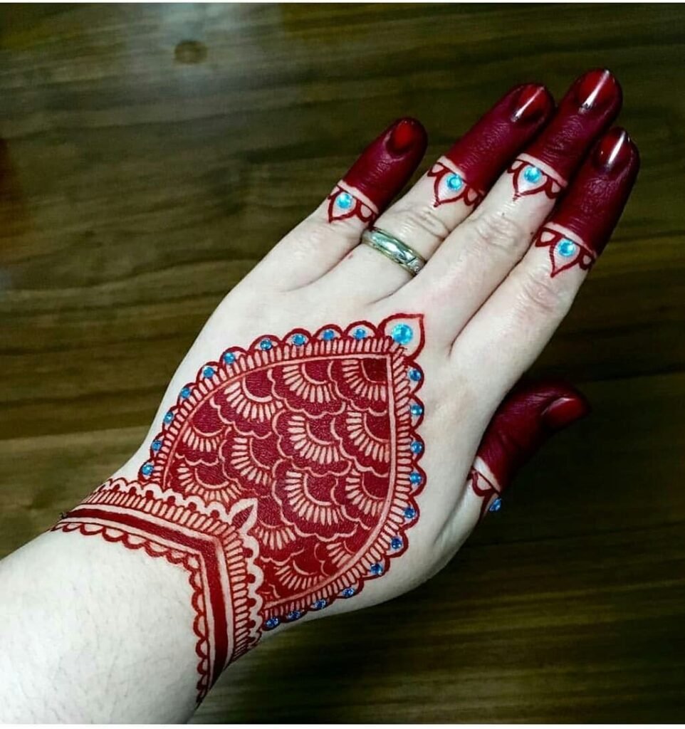 arabic stylish instagram dulhan full hand bridal mehndi design