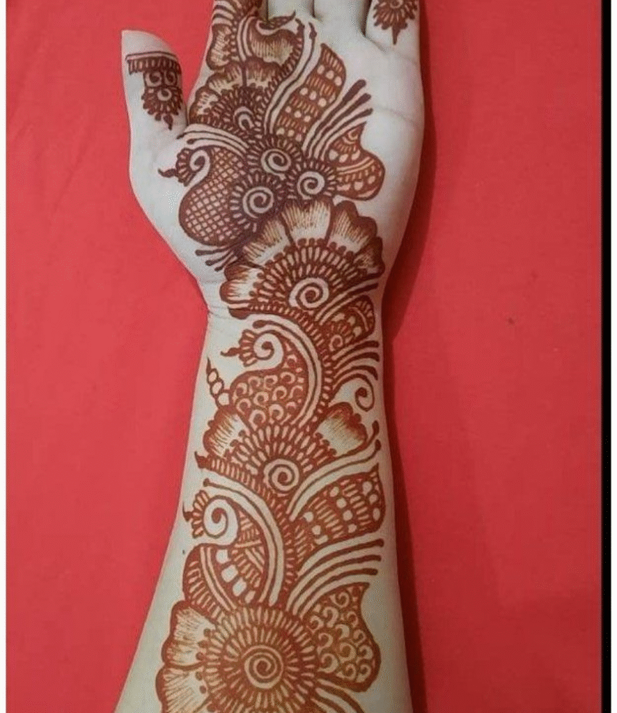 arm mehndi design aesthetic