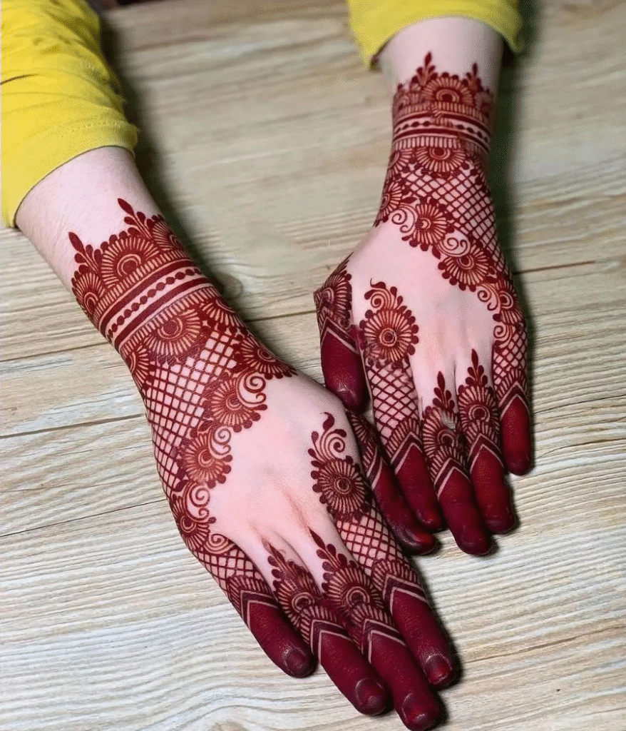 back 3d mehndi design