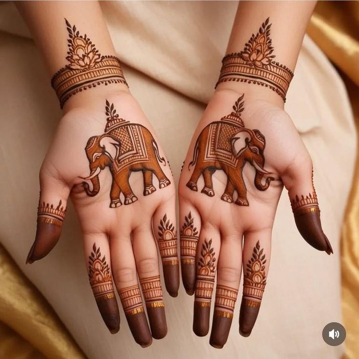 beautiful-and-easy-elephant-mehndi-design