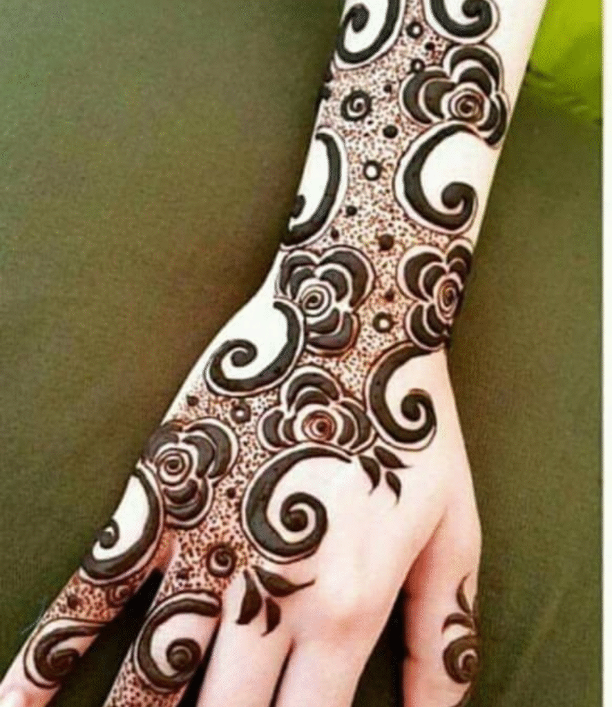 bridal arm mehndi design