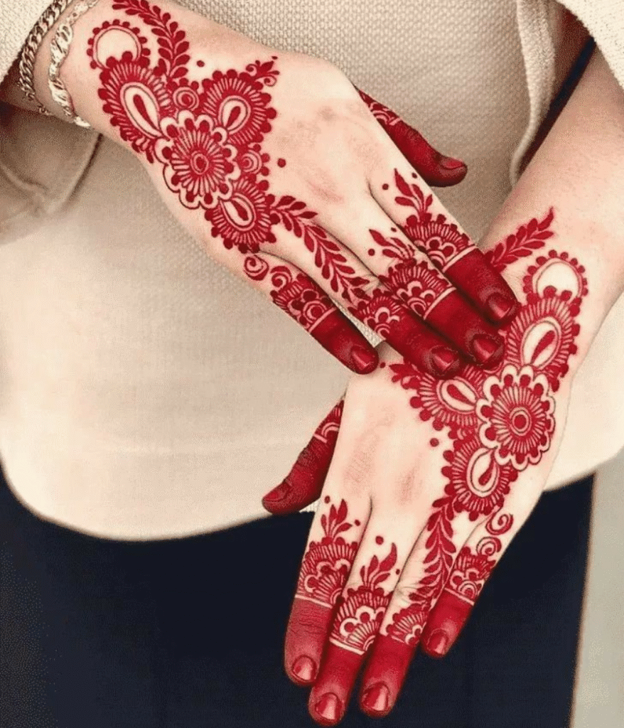cute 3d mehndi design