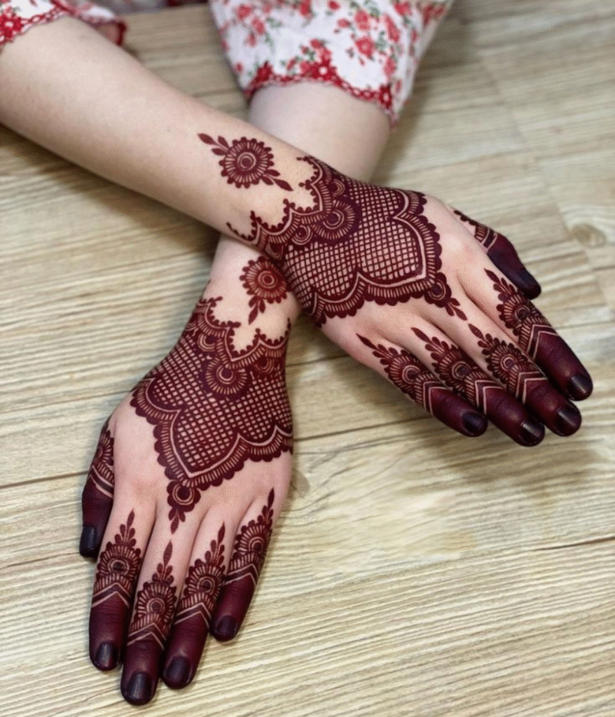 dark 3d mehndi design