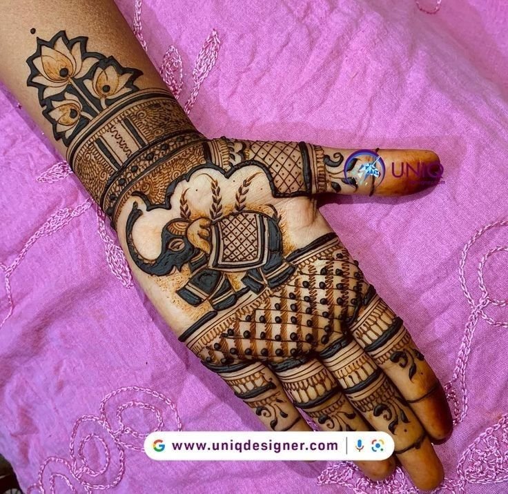 different-types-of-elephant-mehndi-design