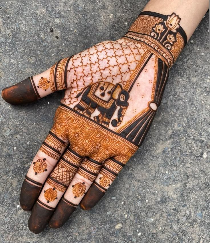 elephant-mehndi-design