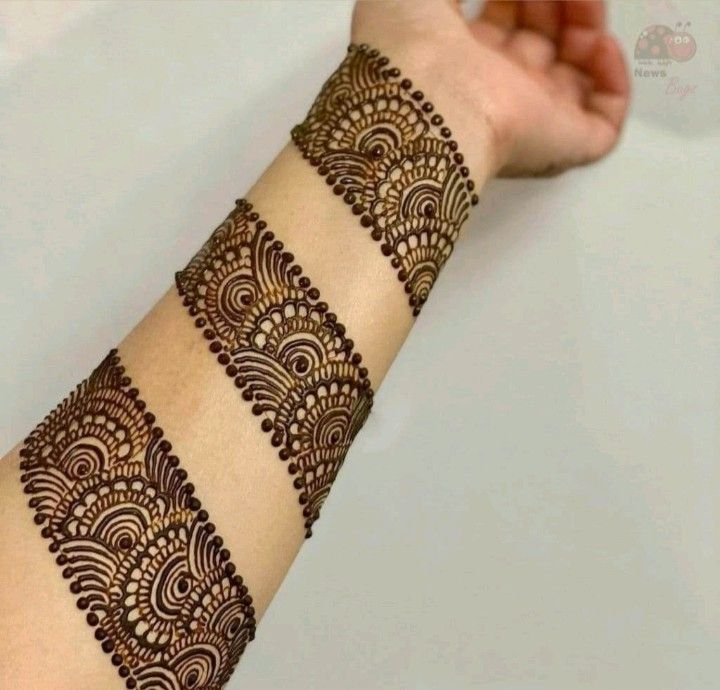 full arm mehndi design arabic