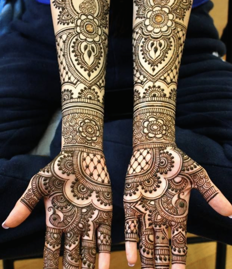 half arm mehndi design easy