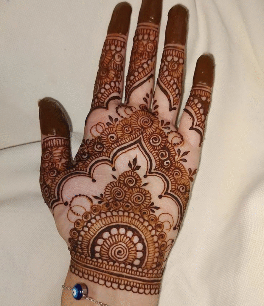 heavy modern henna design