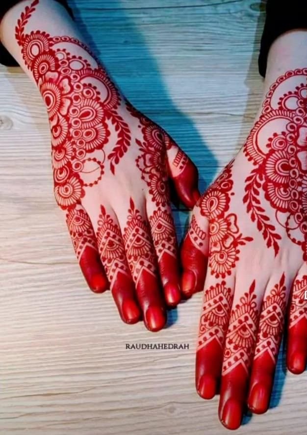 indian mehndi designs front hand