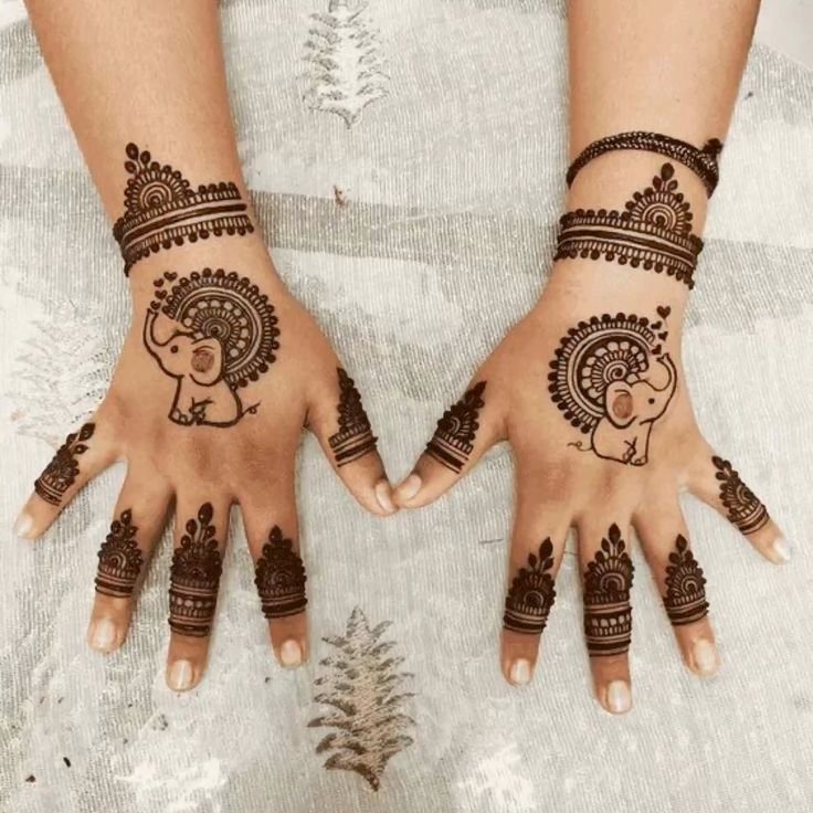 lotus-elephant-mehndi-design