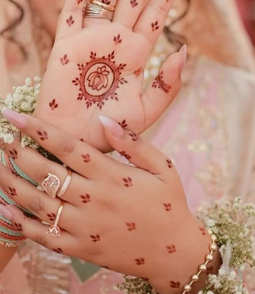 lotus mehndi design art