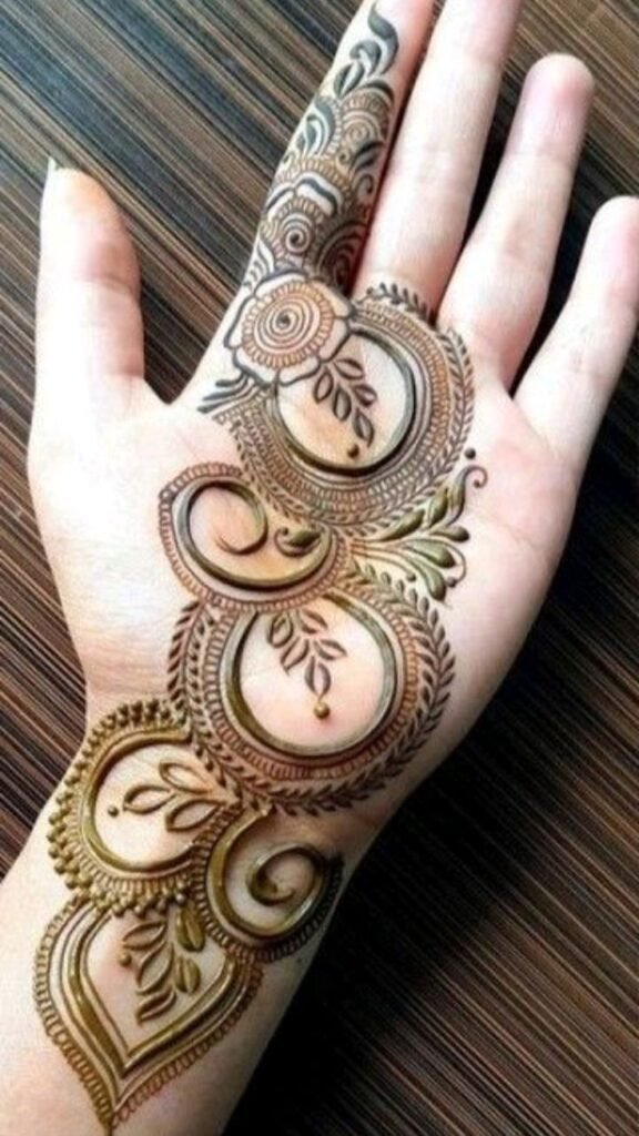 lotus-patch-work-mehndi-design