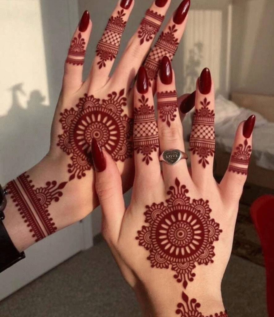 modern henna for back hands