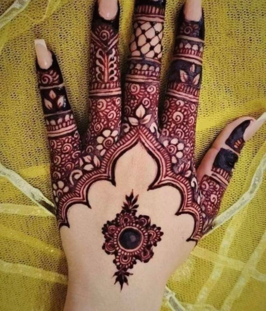 one back side 3dmehndi design