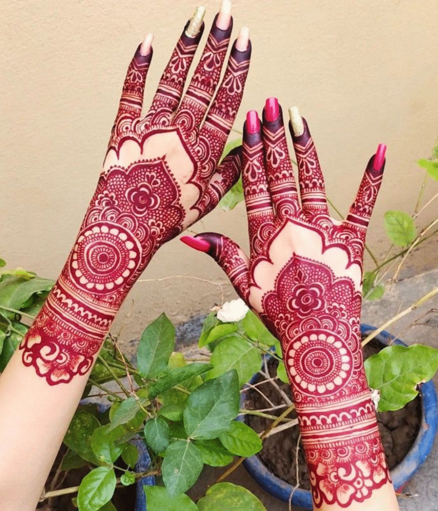 simple 3d mehndi design