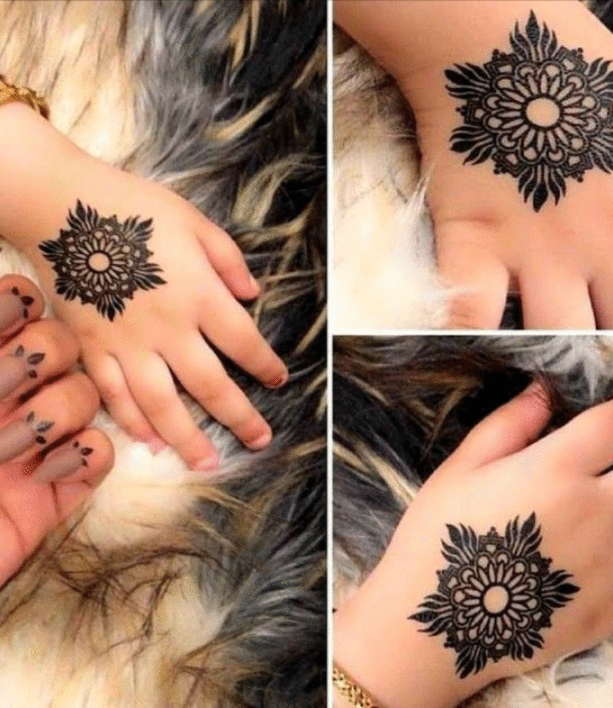 2 year baby mehndi design