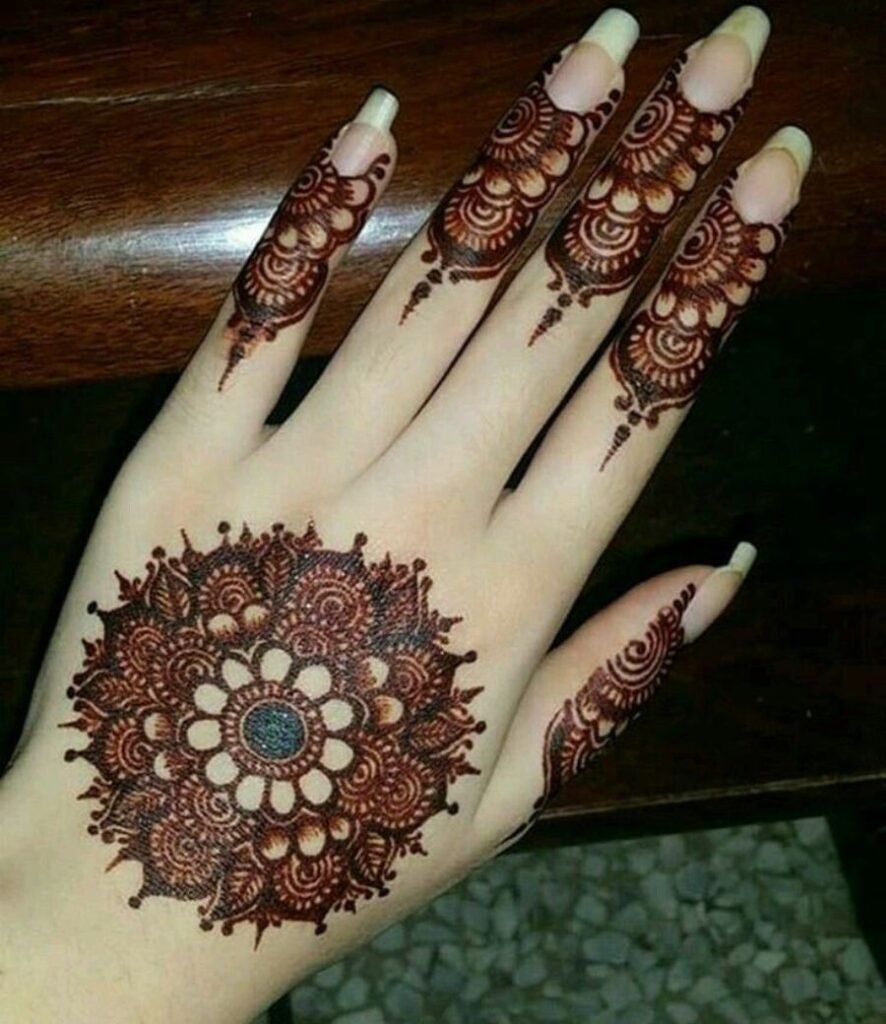 afghani mehndi design