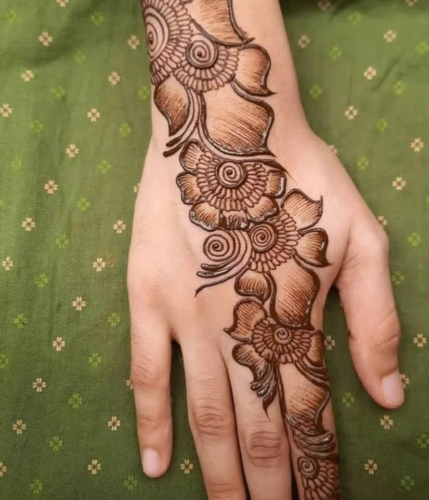 arabic dubai mehndi design back hand