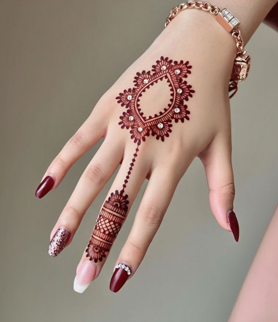 baby chand mehndi design