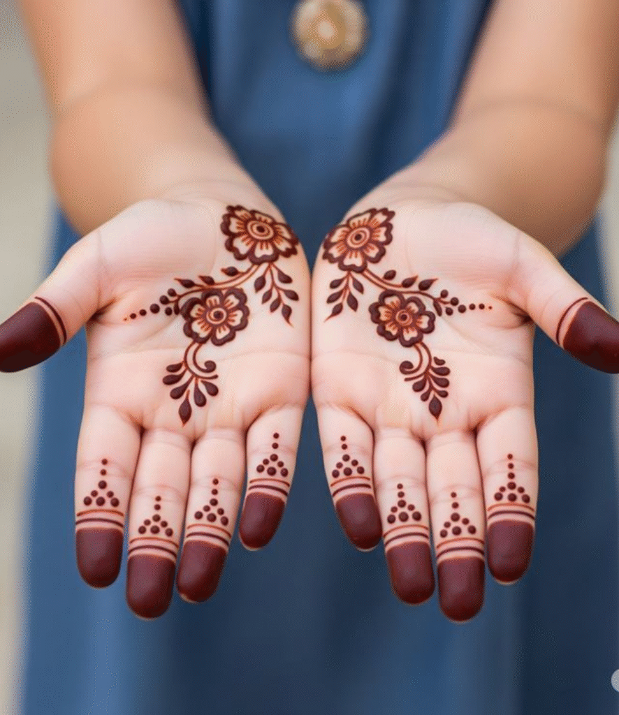 baby hand mehndi design simple and beautiful