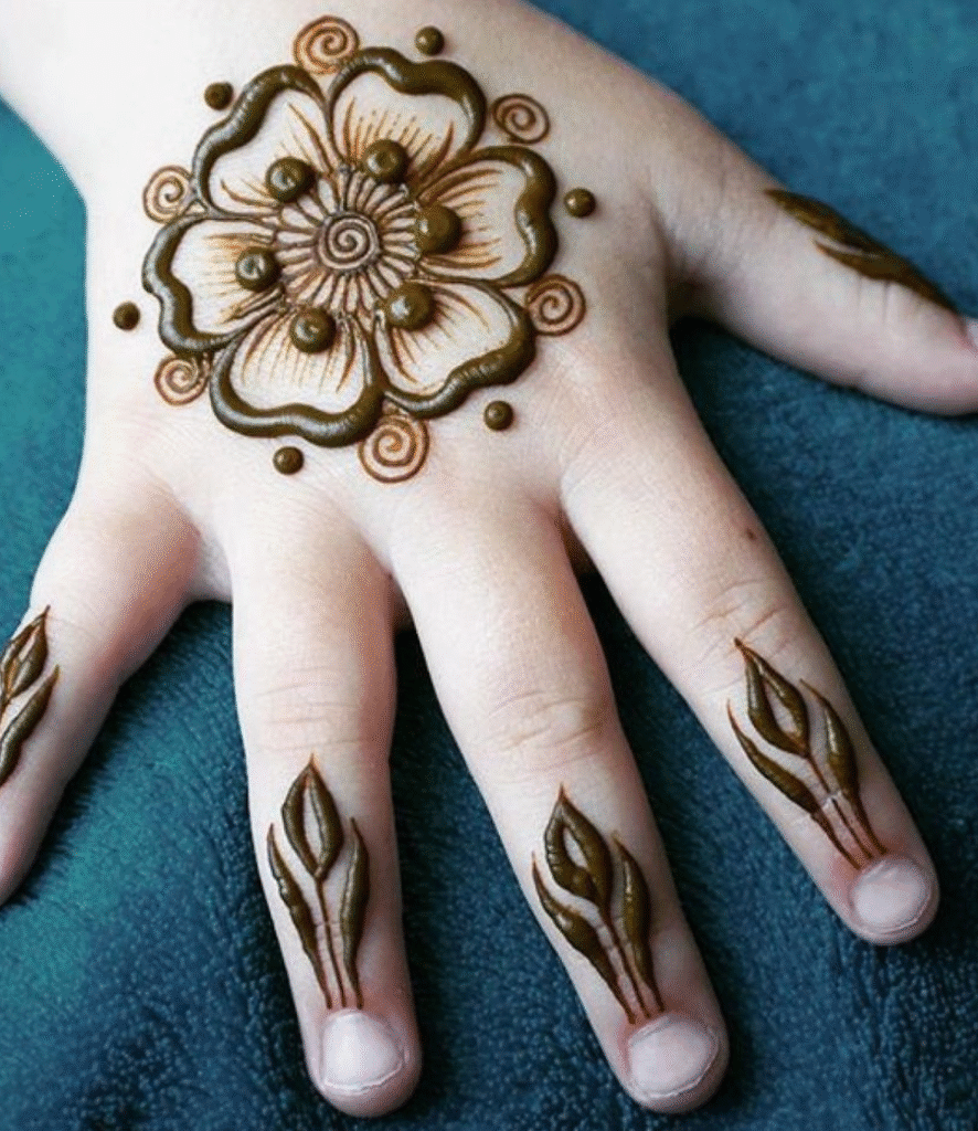 baby mehndi design baby girl